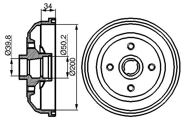 Bosch Remtrommel 0 986 477 056