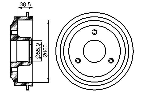 Bosch Remtrommel 0 986 477 066