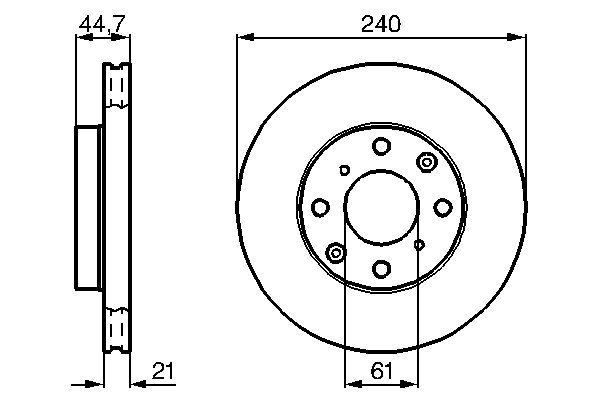 Bosch Remschijven 0 986 478 115