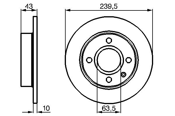 Bosch Remschijven 0 986 478 501