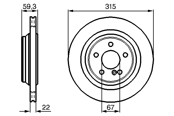 Bosch Remschijven 0 986 478 966