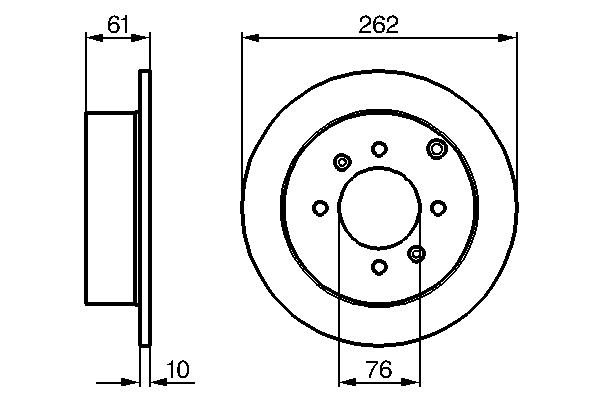 Bosch Remschijven 0 986 479 125