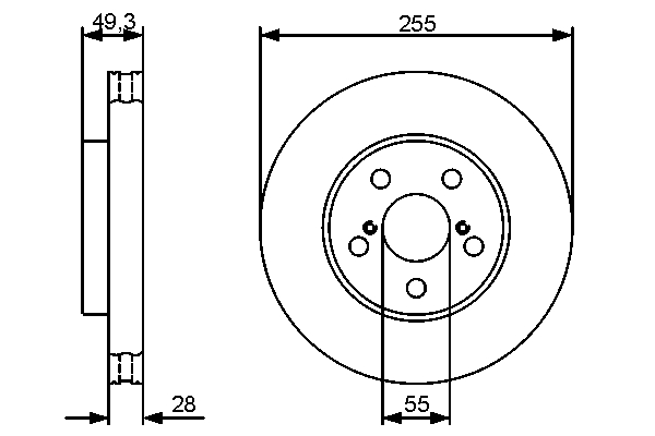 Bosch Remschijven 0 986 479 490