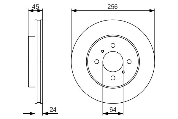 Bosch Remschijven 0 986 479 R18