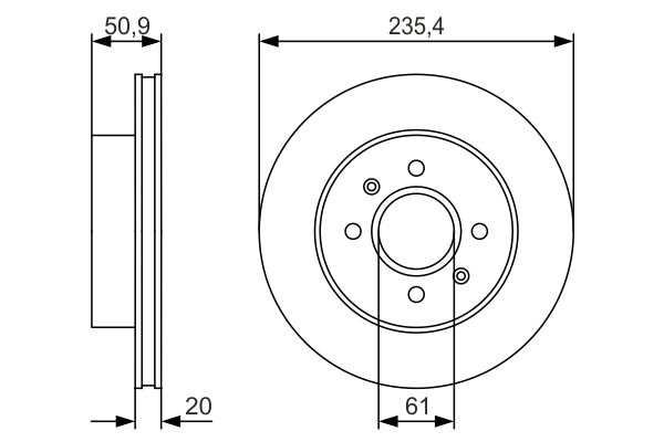 Bosch Remschijven 0 986 479 R52