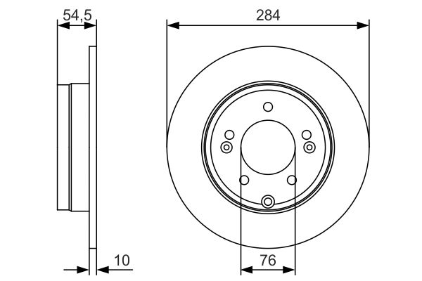 Bosch Remschijven 0 986 479 T49