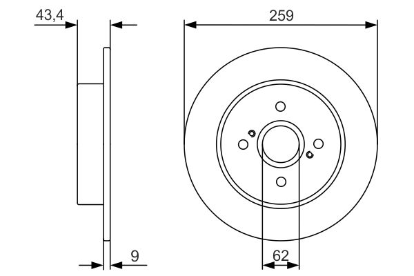 Bosch Remschijven 0 986 479 V07