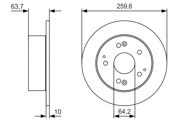 Bosch Remschijven 0 986 479 V39