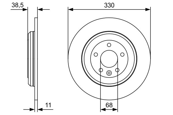 Bosch Remschijven 0 986 479 W01