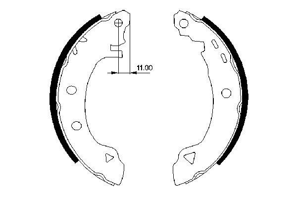 Bosch Remschoen set 0 986 487 295