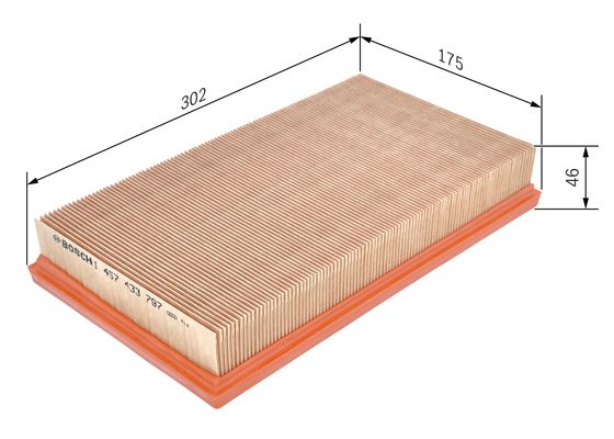 Bosch Luchtfilter 1 457 433 797