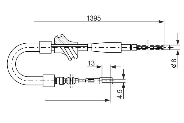 Bosch Handremkabel 1 987 477 060