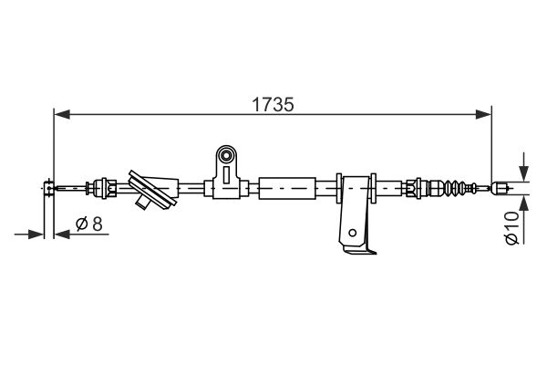 Bosch Handremkabel 1 987 477 112