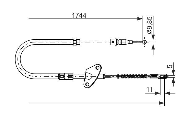 Bosch Handremkabel 1 987 477 122