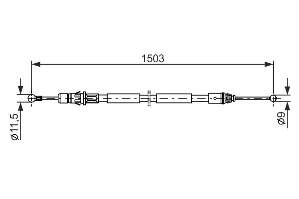 Bosch Handremkabel 1 987 477 137