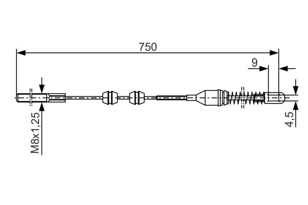 Bosch Handremkabel 1 987 477 140