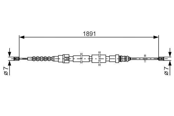 Bosch Handremkabel 1 987 477 154