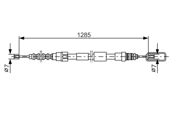 Bosch Handremkabel 1 987 477 155