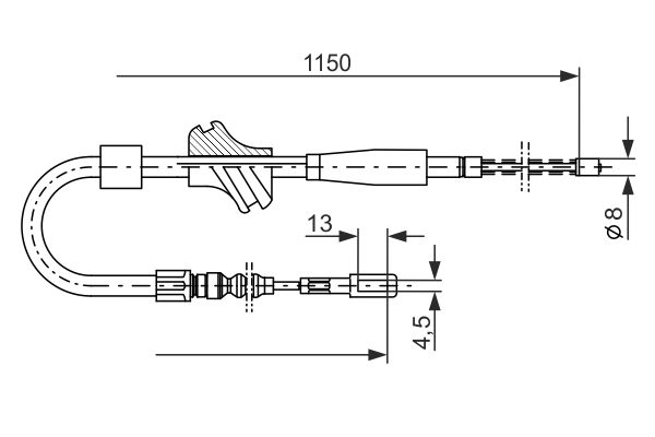 Bosch Handremkabel 1 987 477 194