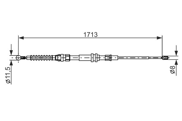 Bosch Handremkabel 1 987 477 203