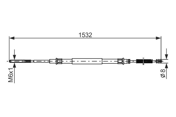 Bosch Handremkabel 1 987 477 215