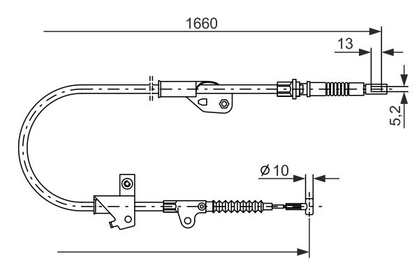 Bosch Handremkabel 1 987 477 231