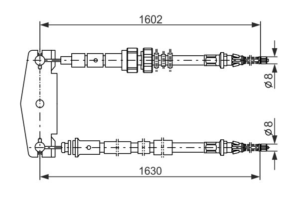 Bosch Handremkabel 1 987 477 232