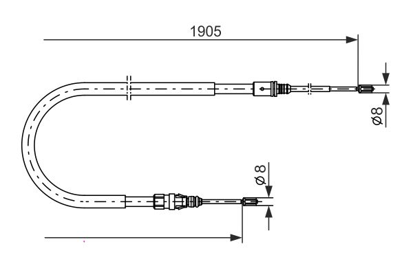 Bosch Handremkabel 1 987 477 237