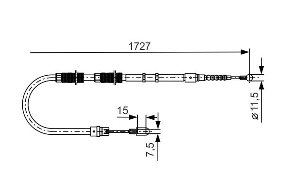 Bosch Handremkabel 1 987 477 259