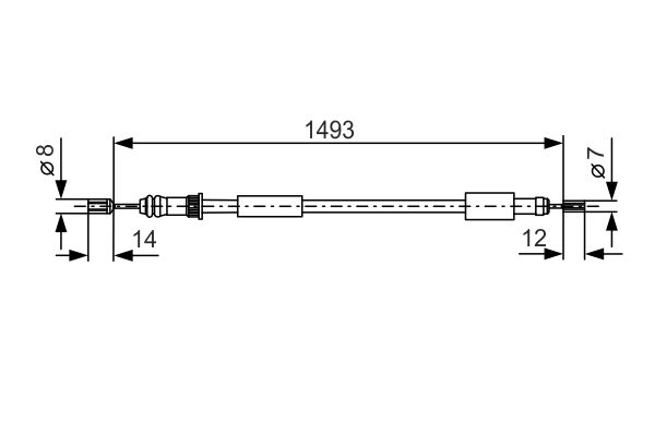 Bosch Handremkabel 1 987 477 271