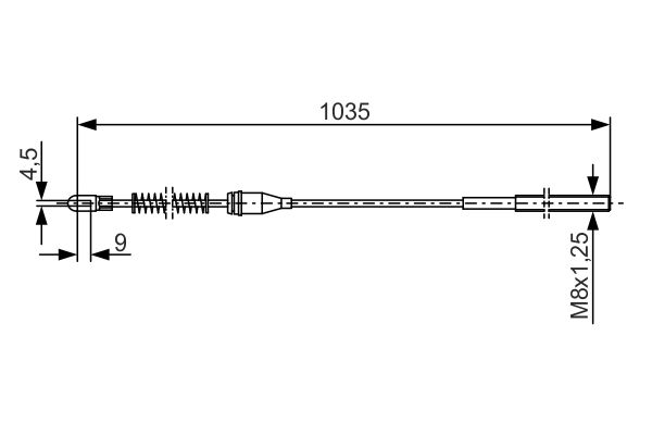 Bosch Handremkabel 1 987 477 307