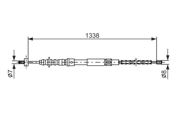 Bosch Handremkabel 1 987 477 356