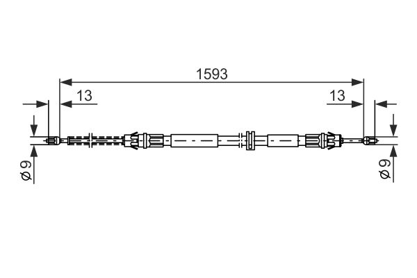 Bosch Handremkabel 1 987 477 374