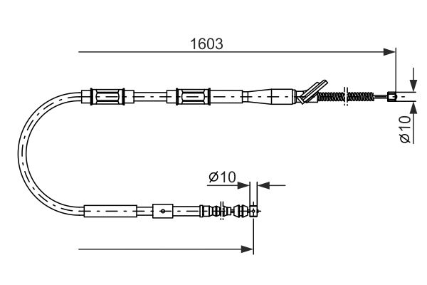 Bosch Handremkabel 1 987 477 409