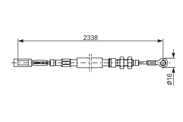 Bosch Handremkabel 1 987 477 419