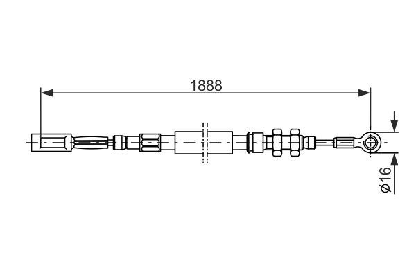 Bosch Handremkabel 1 987 477 420