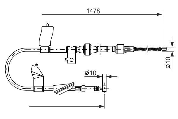 Bosch Handremkabel 1 987 477 448