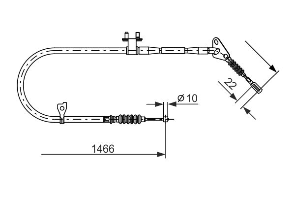 Bosch Handremkabel 1 987 477 492