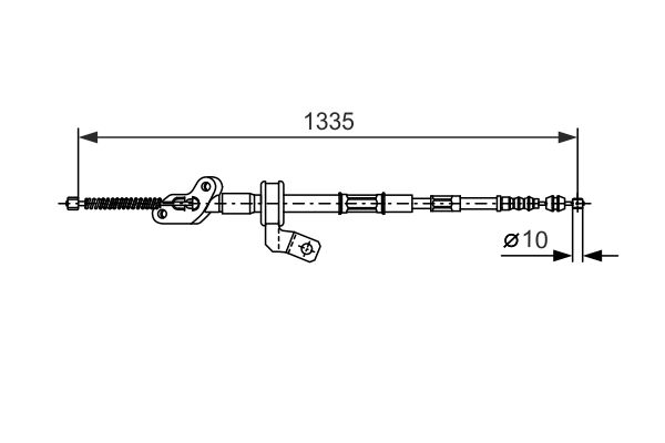 Bosch Handremkabel 1 987 477 542