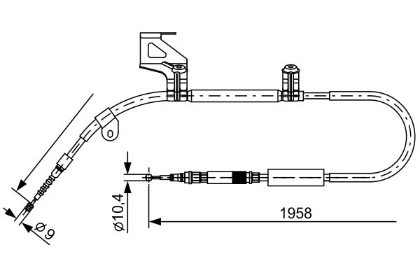 Bosch Handremkabel 1 987 477 603