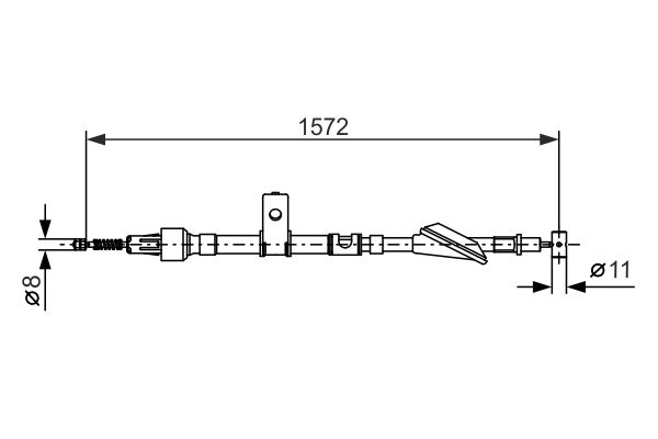 Bosch Handremkabel 1 987 477 607