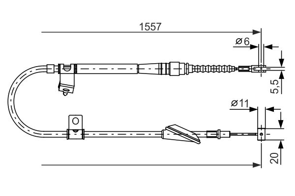 Bosch Handremkabel 1 987 477 609