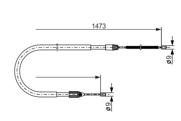 Bosch Handremkabel 1 987 477 636