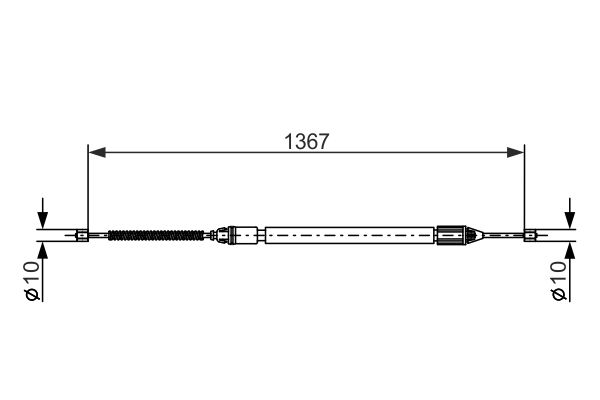 Bosch Handremkabel 1 987 477 640