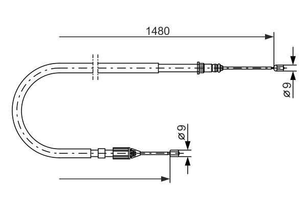 Bosch Handremkabel 1 987 477 653