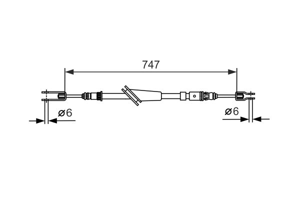 Bosch Handremkabel 1 987 477 662