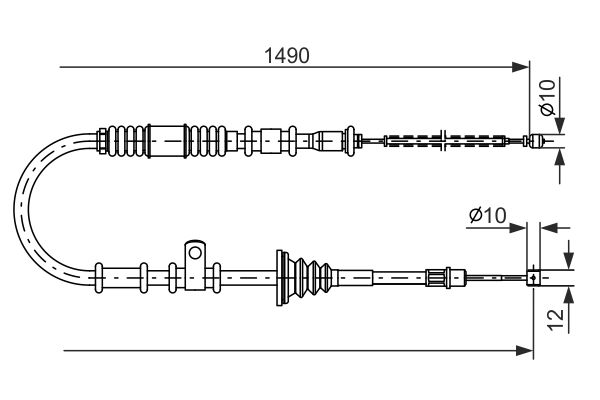 Bosch Handremkabel 1 987 477 675