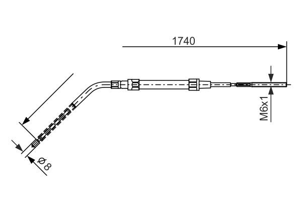 Bosch Handremkabel 1 987 477 689