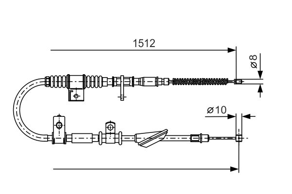 Bosch Handremkabel 1 987 477 742