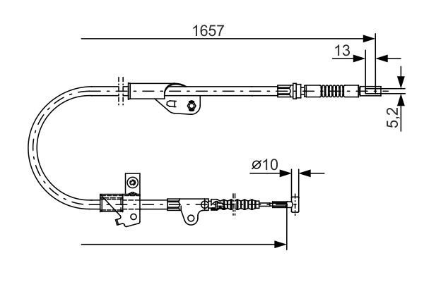 Bosch Handremkabel 1 987 477 753